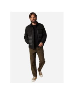 Blouson matelassée gusto noir homme - Deeluxe