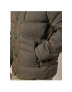 Doudoune matelassée à capuche chiro kaki homme - Deeluxe