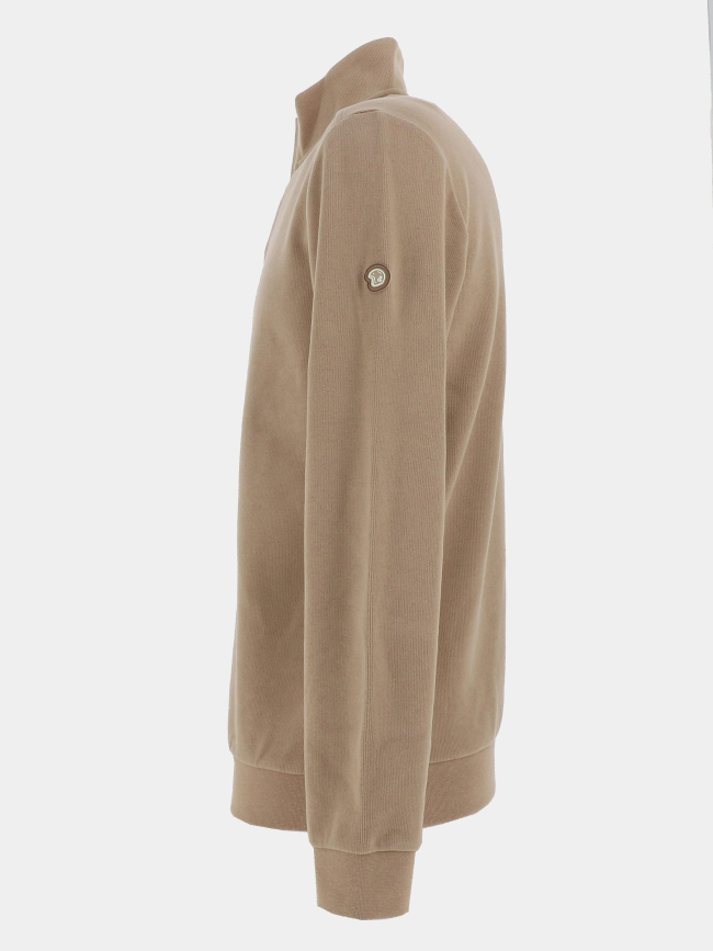 Sweat à col zippé selanic beige homme - Benson & Cherry