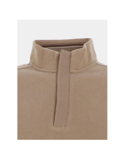 Sweat à col zippé selanic beige homme - Benson & Cherry