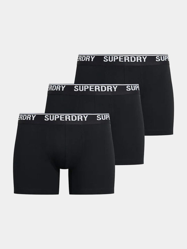 Pack de 3 boxers logo noir homme - Superdry