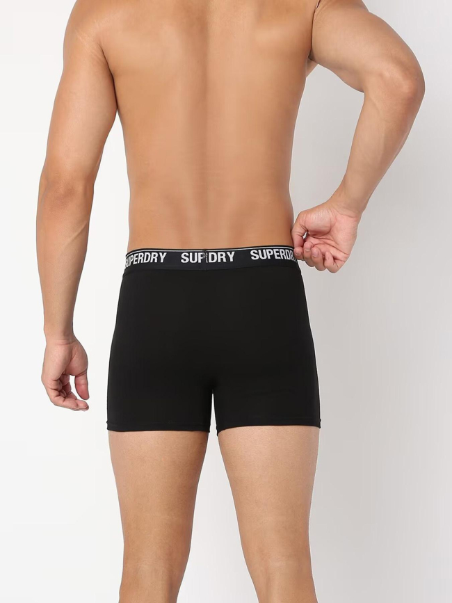 Pack de 3 boxers logo noir homme - Superdry