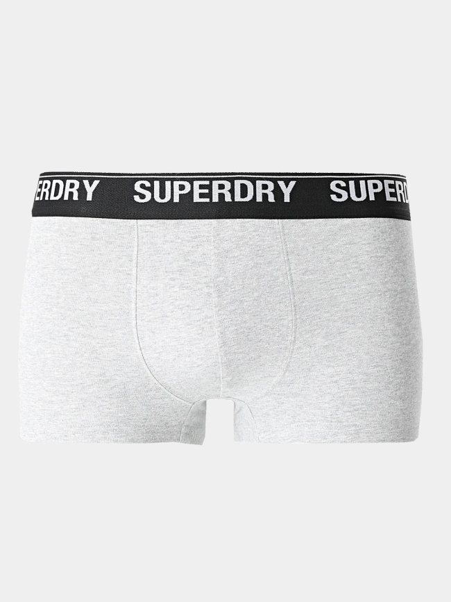 3 boxers pack noir gris orange homme - Superdry