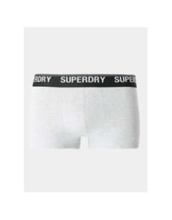 3 boxers pack noir gris orange homme - Superdry