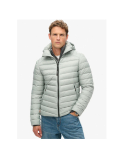 Veste matelassée à capuche fuji sport gris homme - Superdry