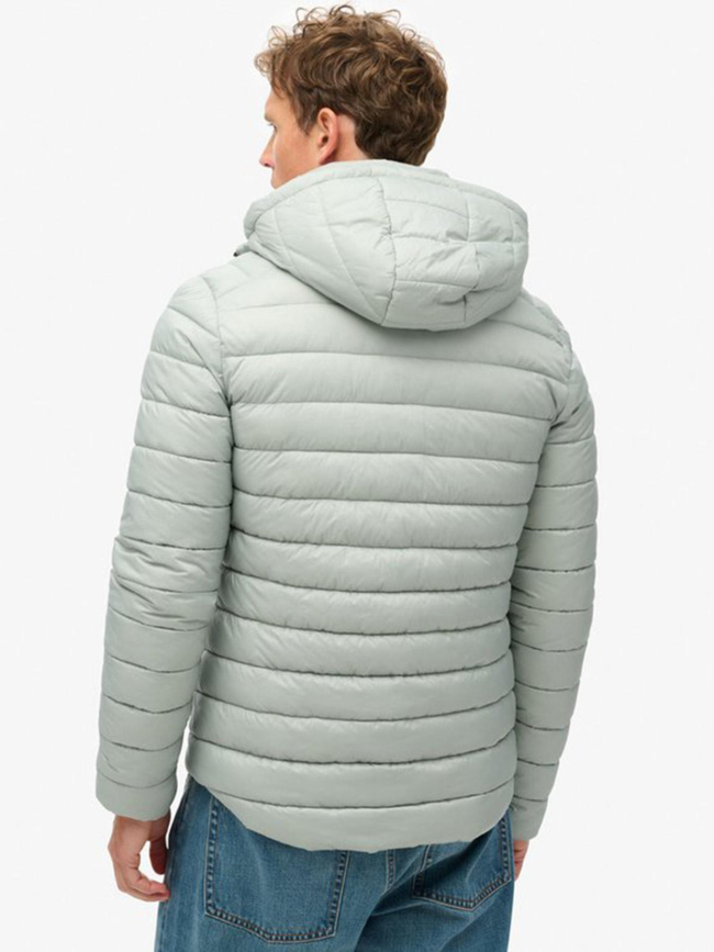 Veste matelassée à capuche fuji sport gris homme - Superdry
