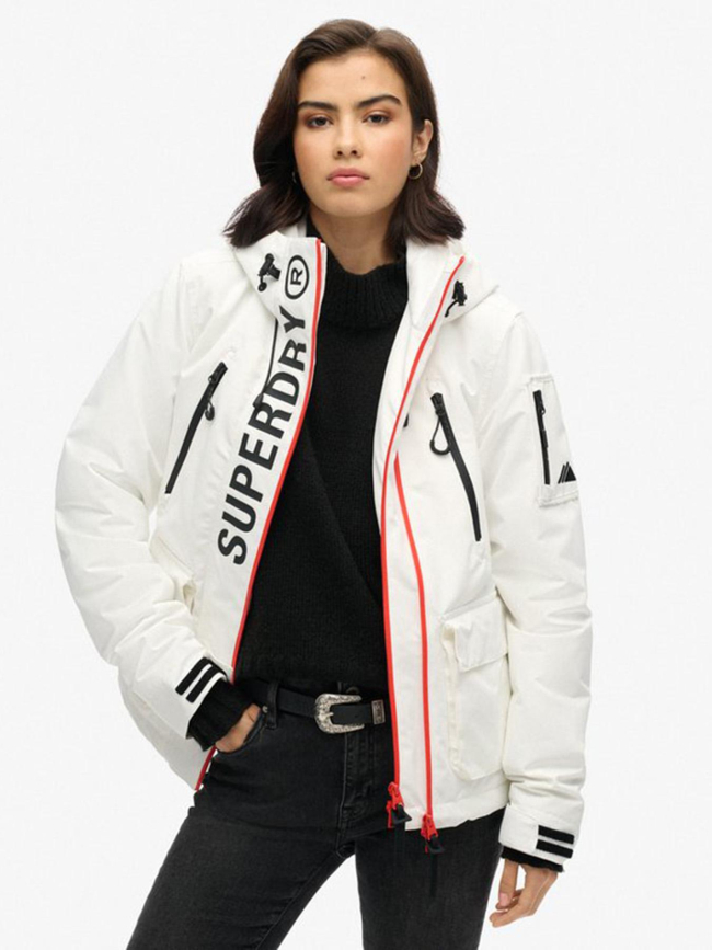 Veste à capuche ultimate sd-windcheater blanc femme - Superdry