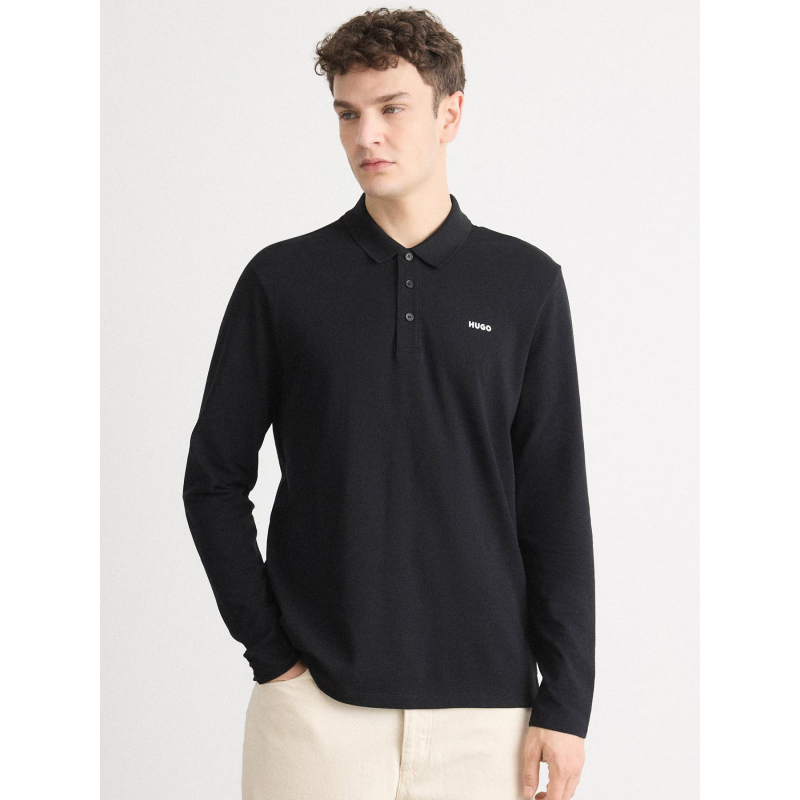 Polo à manches courtes donoslong noir homme - Hugo