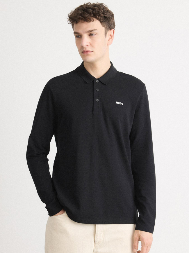 Polo à manches courtes donoslong noir homme - Hugo