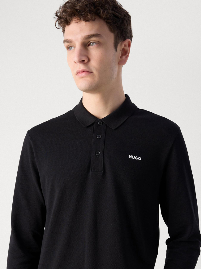 Polo à manches courtes donoslong noir homme - Hugo
