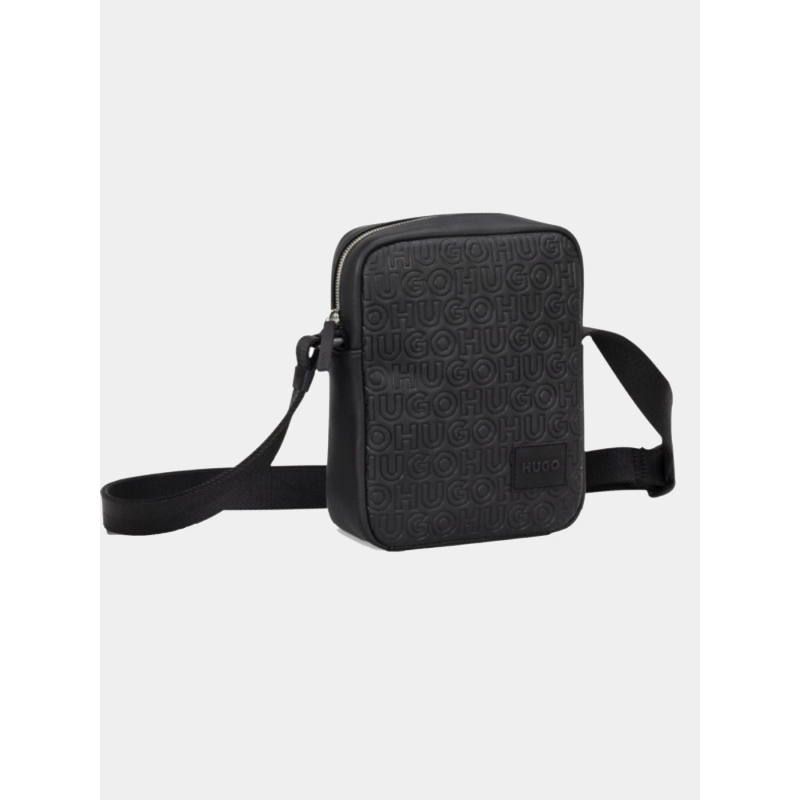 Sacoche bandoulière en simili cuir ethon 2.0 noir homme - Hugo