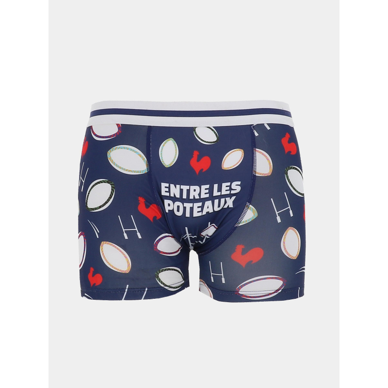 Boxer passion rugby bleu marine homme - Stc