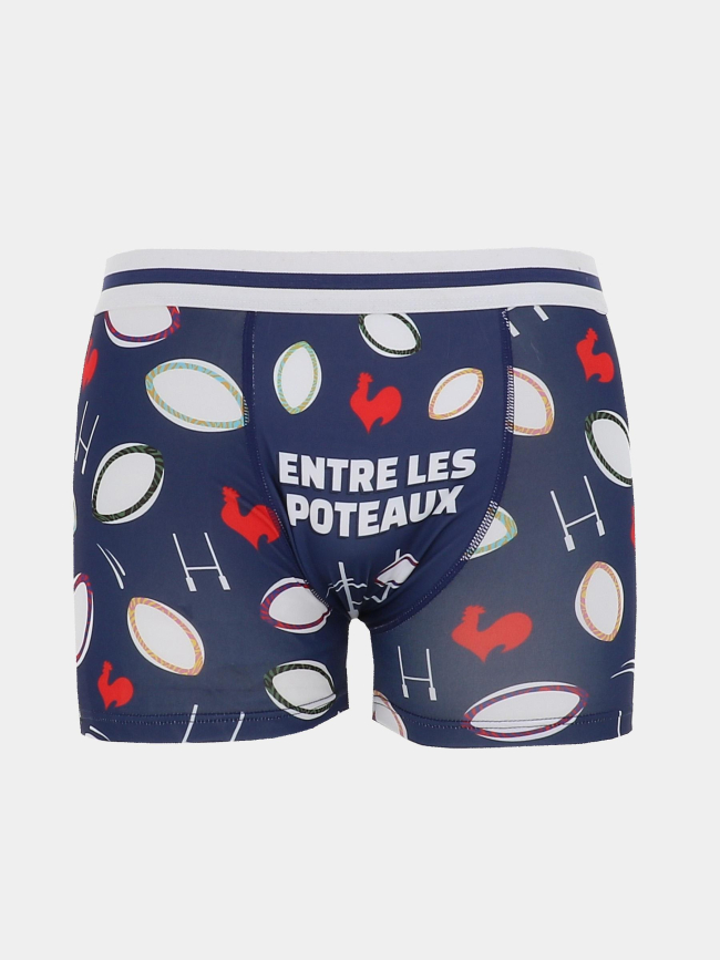 Boxer passion rugby bleu marine homme - Stc