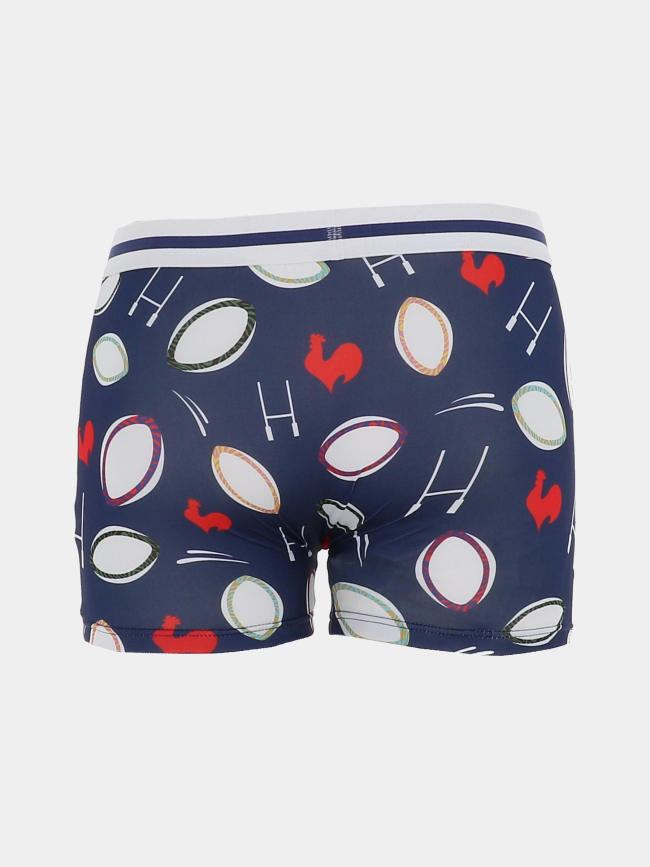 Boxer passion rugby bleu marine homme - Stc