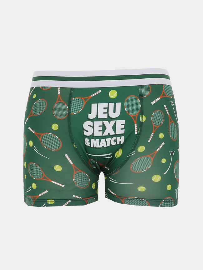 Boxer passion tennis vert homme - Stc