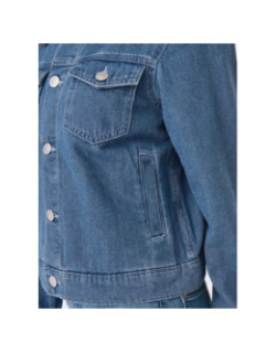 Veste en jean rillo bleu femme - Only