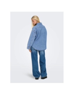 Chemise en jean oversized sophie bleu femme - Only