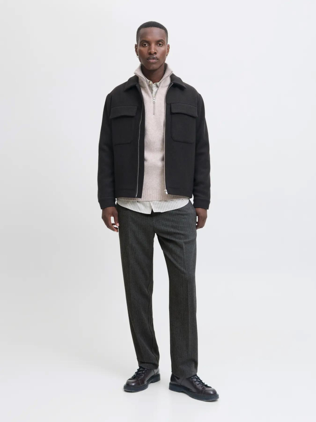 Pantalon jogging relaxed jpstkane edwin gris homme - Jack & Jones