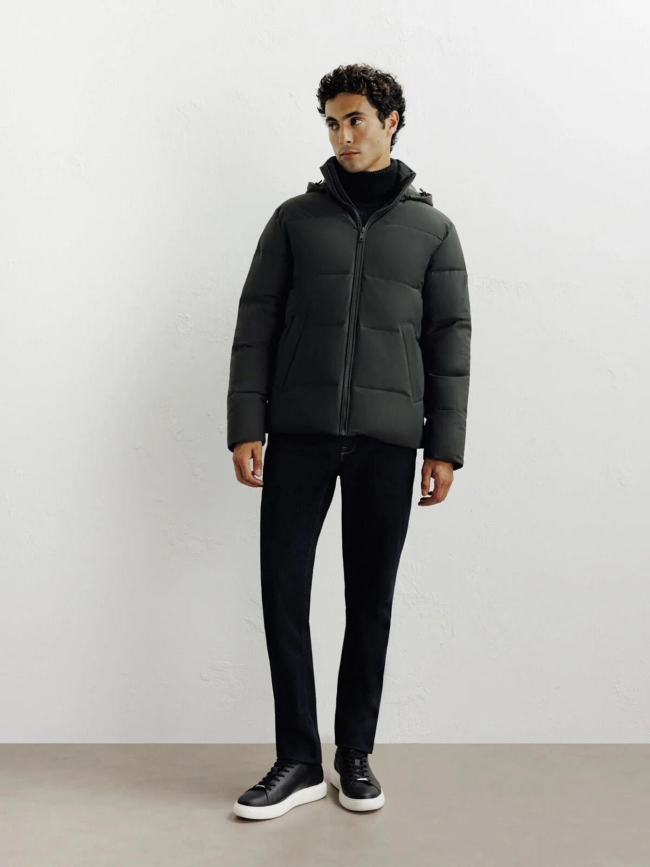 Doudoune courte à capuche redy kaki homme - Izac