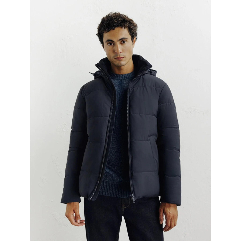 Doudoune courte à capuche redy bleu marine homme - Izac