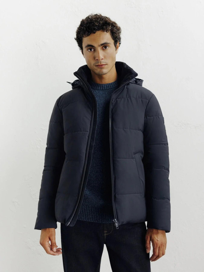 Doudoune courte à capuche redy bleu marine homme - Izac