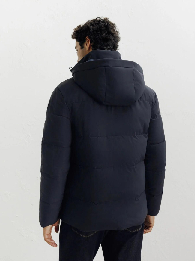 Doudoune courte à capuche redy bleu marine homme - Izac