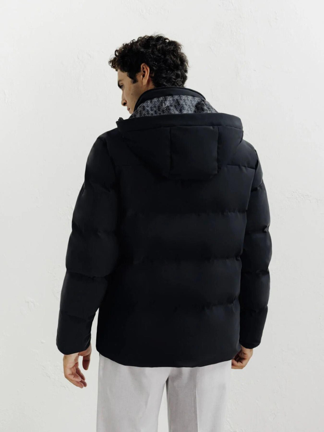 Doudoune courte à capuche redy noir homme - Izac