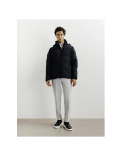 Doudoune courte à capuche redy noir homme - Izac