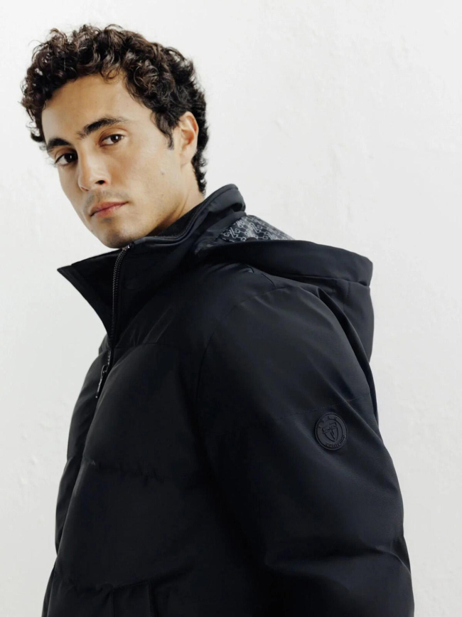 Doudoune courte à capuche redy noir homme - Izac