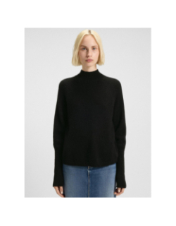 Pull en maille surpio noir femme - Hugo