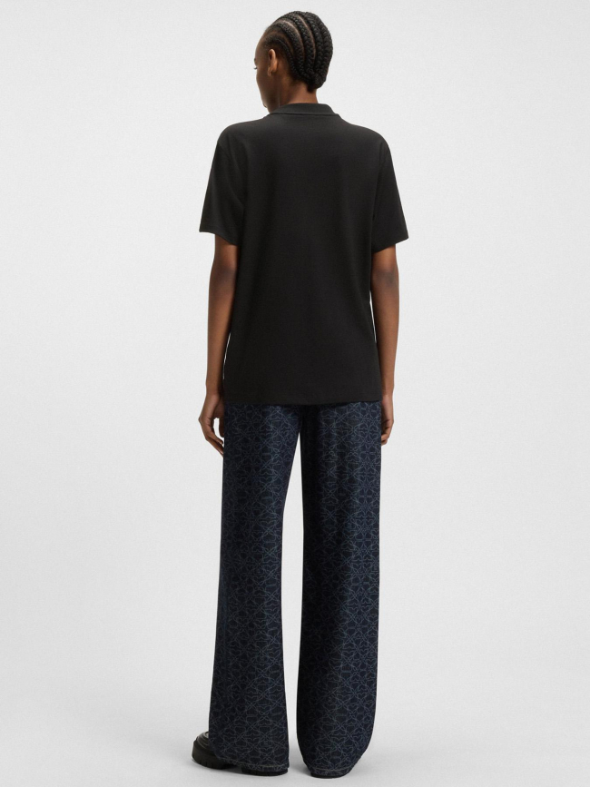 T-shirt à manches courtes vintage noir femme - Hugo