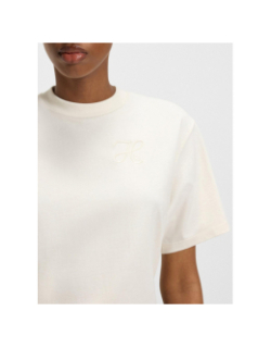 T-shirt à manches courtes vintage blanc femme - Hugo