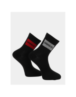 Coffret cadeau deux paires de chaussettes noir homme - Hugo