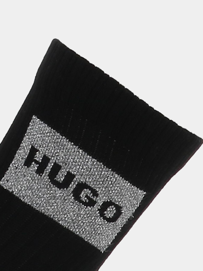 Coffret cadeau deux paires de chaussettes noir homme - Hugo