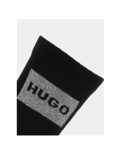 Coffret cadeau deux paires de chaussettes noir homme - Hugo