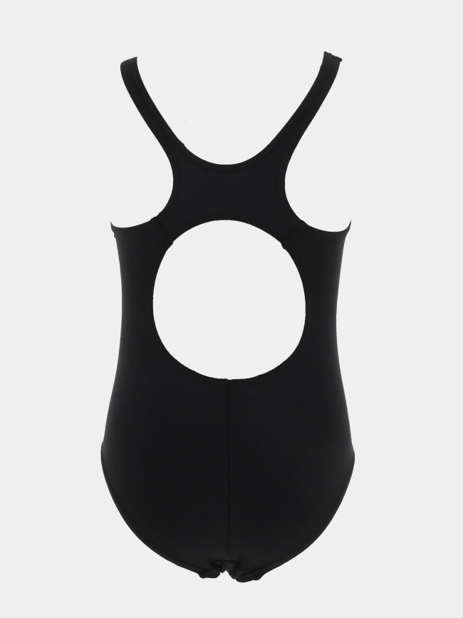 Maillot de bain eco placement muscleback noir et orange fille - Speedo