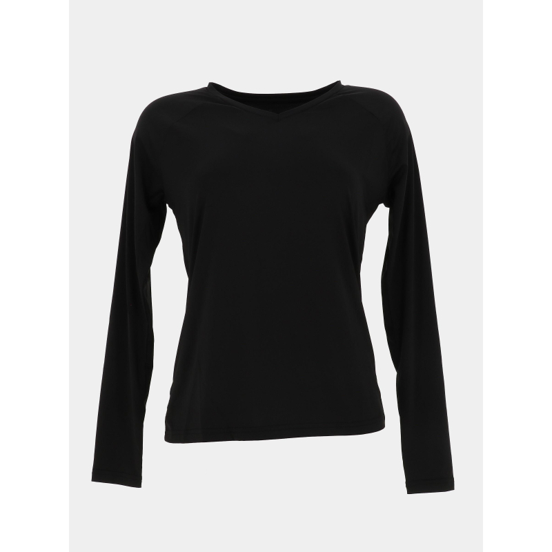 T-shirt de running à manches longues muotka noir femme - Rukka