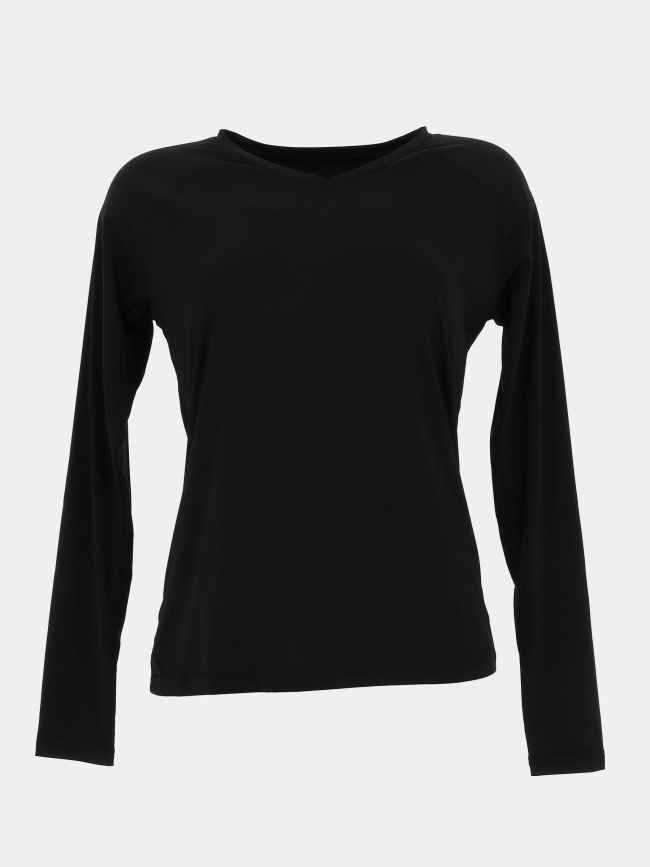 T-shirt de running à manches longues muotka noir femme - Rukka