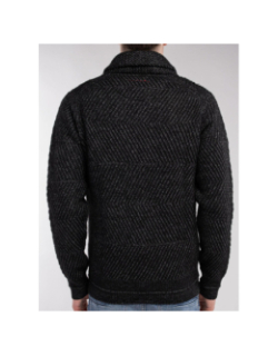 Pull robin noir chiné homme - Teddy Smith