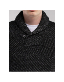 Pull robin noir chiné homme - Teddy Smith