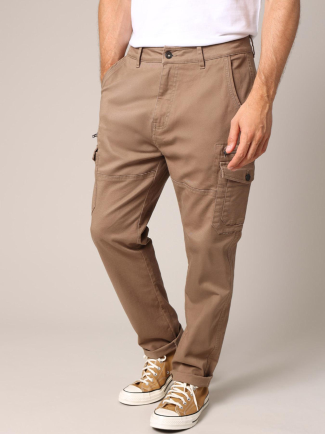 Pantalon cargo danason marron homme - Deeluxe