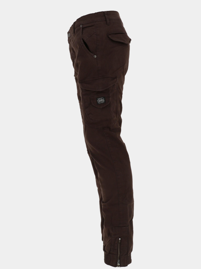 Pantalon cargo garden marron homme - Deeluxe