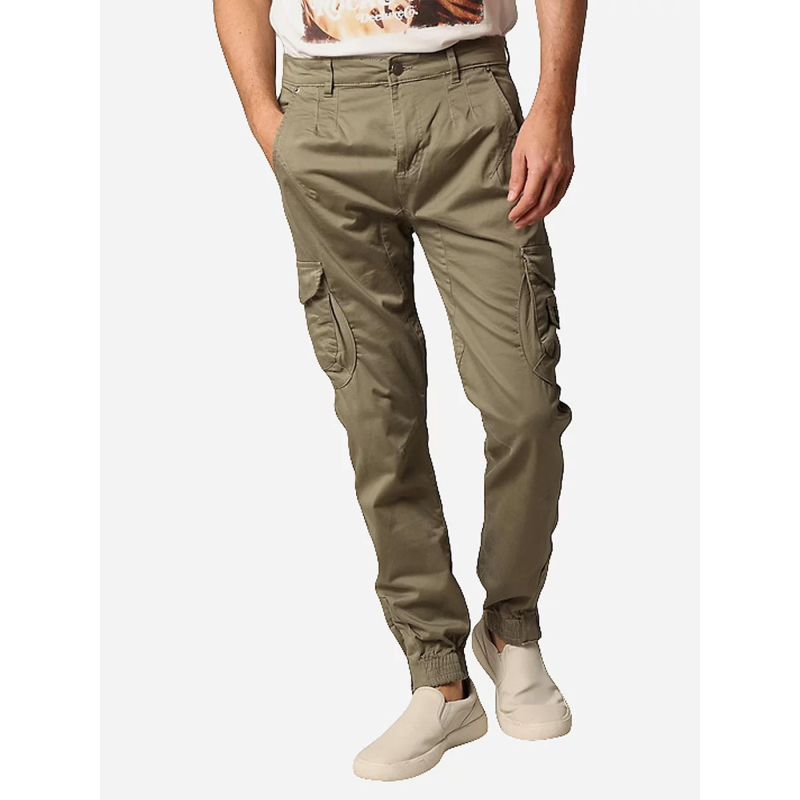 Pantalon cargo garden kaki homme - Deeluxe