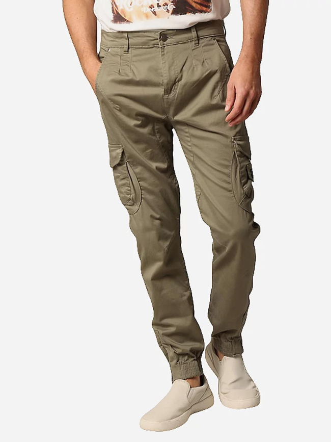 Pantalon cargo garden kaki homme - Deeluxe