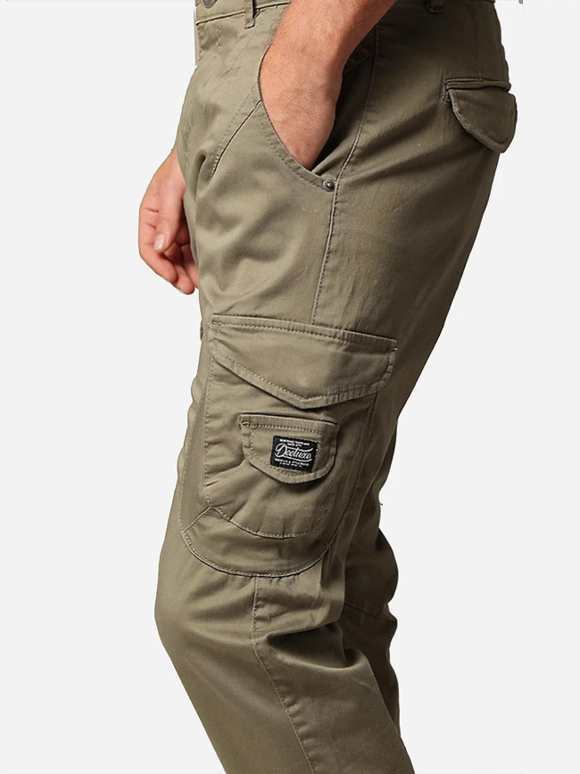 Pantalon cargo garden kaki homme - Deeluxe