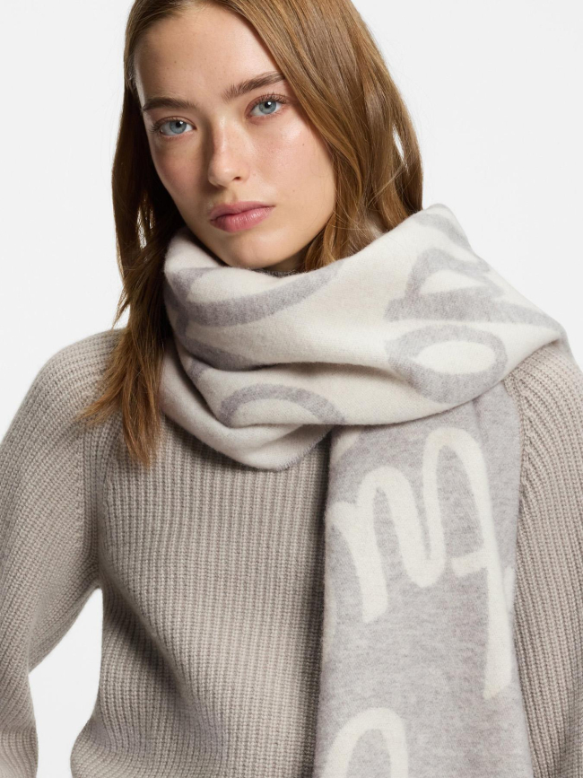 Echarpe byanca gris clair femme - Hugo