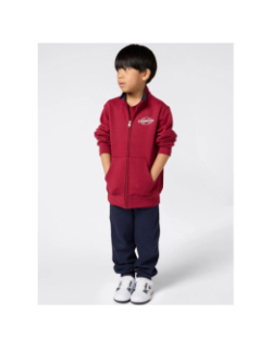 Ensemble sweat zippé et jogging bordeaux noir enfant - Champion