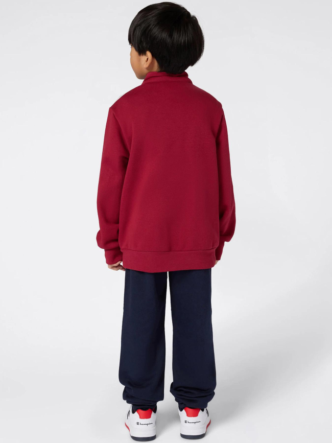 Ensemble sweat zippé et jogging bordeaux noir enfant - Champion