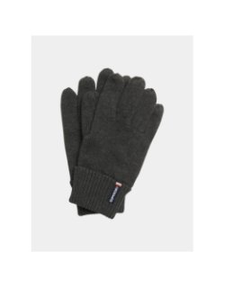 Gants en maille à logo essential gris homme - Superdry