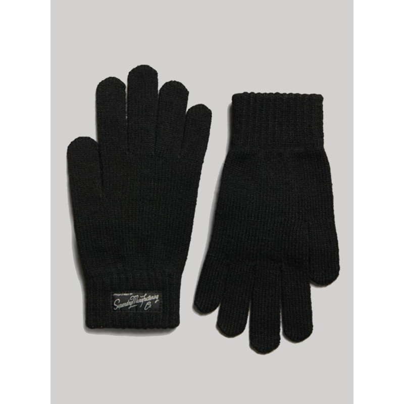 Gants vintage classic new jet noir homme - Superdry